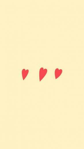 Cute Yellow Heart Snapchat Background Wallpaper iPhone