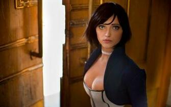 Gril Cleavage Bioshock Infinite Elizabeth Anna Moleva T2 Wallpaper