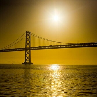Thomas Hawk Bay Bridge Sunrise iPad Wallpaper