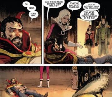 Stephen Strange Doctor Clea Wanda Maximoff Scarlet