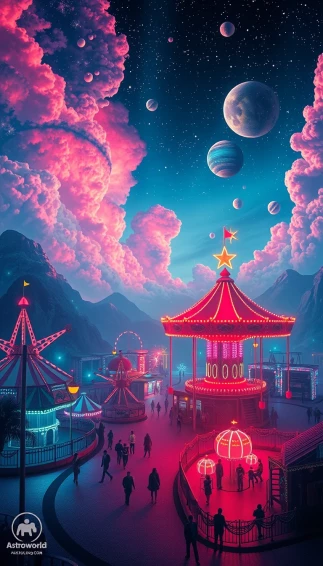Astroworld HD Retro Wallpaper