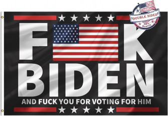 Amazon Mosprovie Fuck Biden Flag Outdoor Double Sided