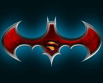 Superman And Batman Logo Wallpaper