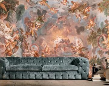 Renaissance Fresco Art Wallpaper Mural Wallmur