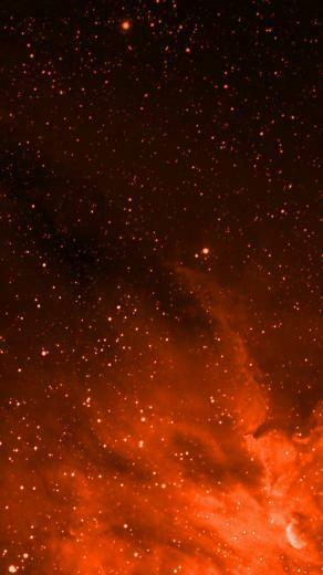 Orange Space iPhone Wallpaper