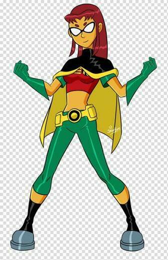 Starfire Robin Superhero Blackfire Teen Titans Transparent