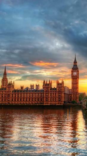 Palace Colors Buckingham Twilight Time Of Day Wallpaper