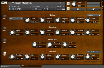 Frozenplain Releases Victorian Music Box Kontakt Library