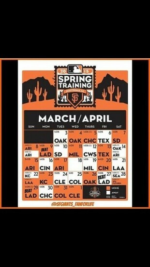 Giants Schedule Sf