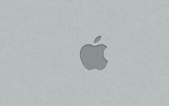 Apple Inc Apples Grey Background Linen Wallpaper