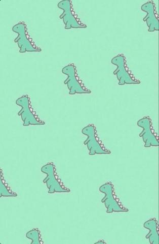 Green Dino Dinosaur Wallpaper iPhone Aesthetic