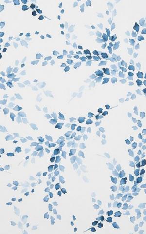 Water Colour Floral Wallpaper Blue Flower iPhone