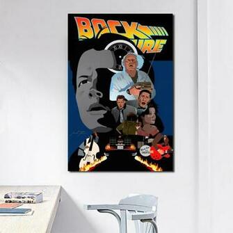 Minimalist Movie Back Future Anime Wallpaper HD Wall Art S