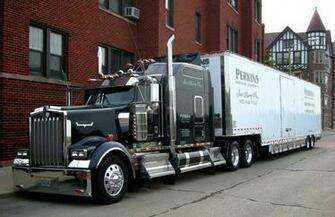 Kenworth W900 Semi Tractor Wallpaper