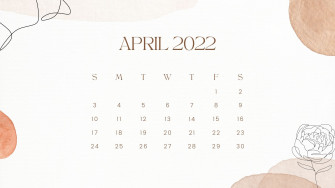 Cute Aesthetic April Calendars To Print Wallpaper