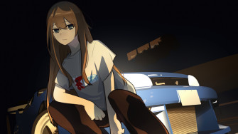 Anime Girl With Cars HD 4k Wallpaper Image Background