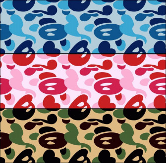 Yellow Bape Camo Wallpaper On