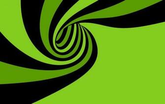 Green Spiral Wallpaper