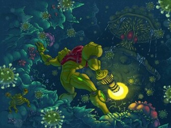 Metroid Wallpaper Stock Photos