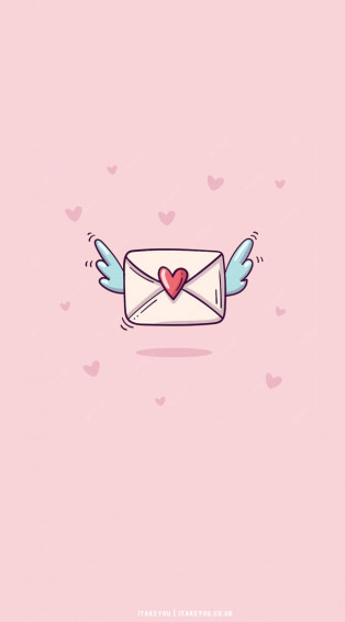 Cute Valentine S Day Wallpaper Ideas Flying Love Letter I