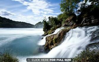 Rhine Falls Desktop Wallpaper Waterfall 4k