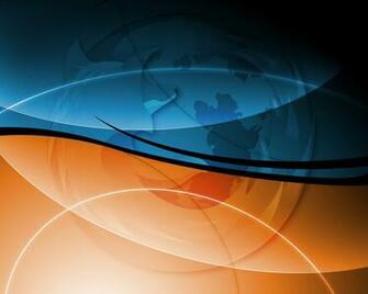Firefox Blue Orange Curves Wallpaper Geekpedia