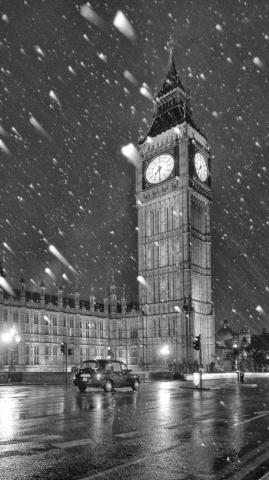London Snow Wallpaper Aesthetic