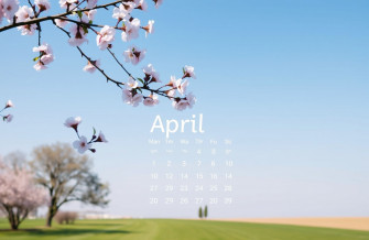 April Calendar Wallpaper