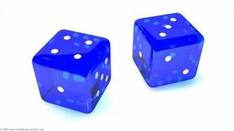 Blue Dice Wallpaper In Screen Resolution