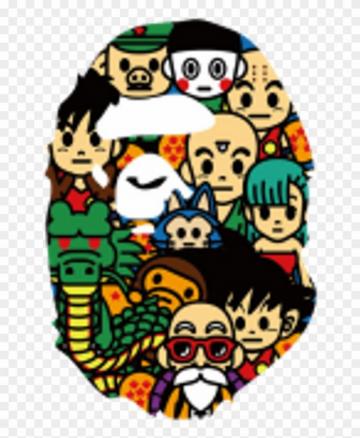 Bape Sticker Supreme Collab Real HD Png
