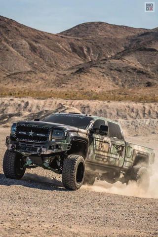 Camo Wrapped Gmc Sierra On Rbp Wheels Modifiedx