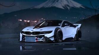 Bmw I8 Tuning Sport Car Front Wallpaper Background 4k Ultra