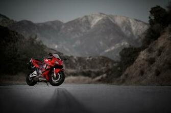 Honda Cbr600rr Red Bike Road Mountain HD Wallpaper