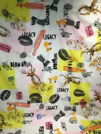 Silkscreen Wallpaper Frat Installation On Risd Portfolios