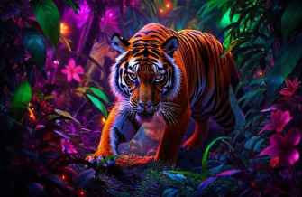 Neon Animal Wallpaper