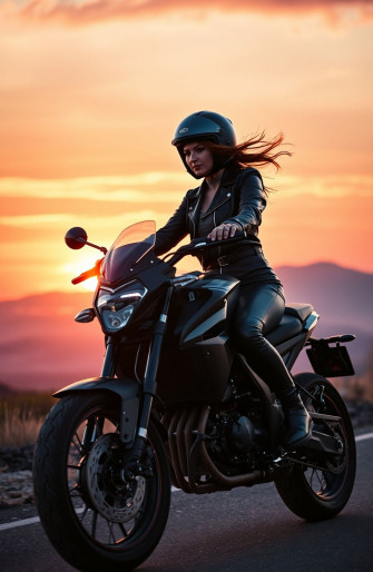 Motorcycle Girls Wallpaper