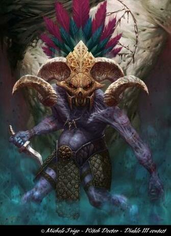Witch Doctor Diablo Ros Contest By Michelefrigo