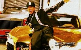 Tyga Gold Audi R8 HD Wallpaper Background
