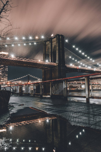 New York Night iPhone Wallpaper