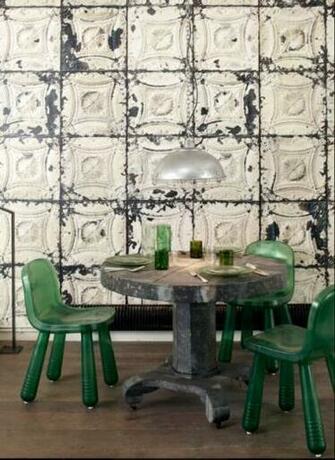 Brooklyn Tins Wallpaper Merci Inspiraci N Inspiration