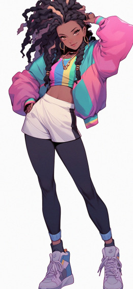 Stylish Anime Girl Preppy Wallpaper HD