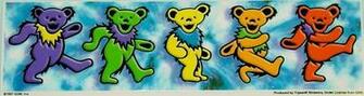 Grateful Dead Blue Dancing Bear Sticker Price