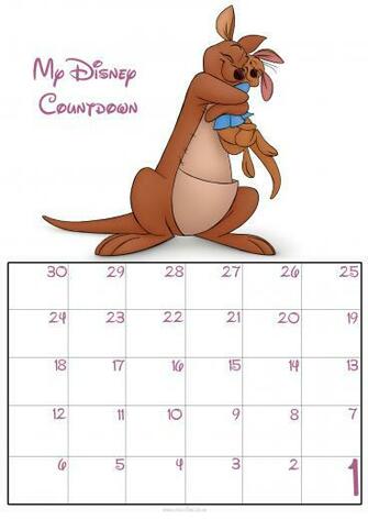 Day Disney Countdown Calendar S