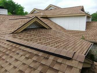 Large House Roofing With Composite Shingles Wallpaper
