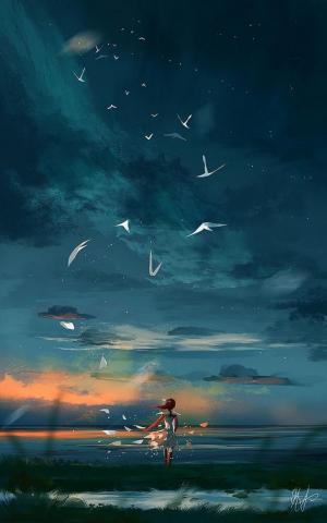 Digital Art By Mon Blum Anime Scenery Wallpaper