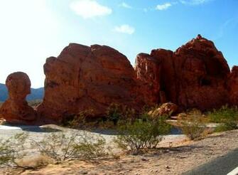 Valley Of Fire Rock Bust Wallpaper