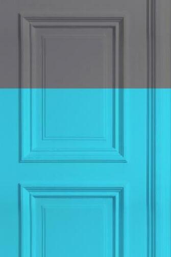 Panelling Wallpaper Grey Turquoise Monument Interiors