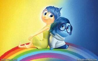 Joy Sadness Wallpaper Inside Out Disney