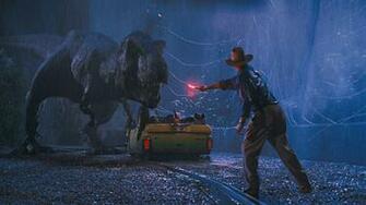 Jurassic Park T Rex Flare Distraction HD Wallpaper Cool