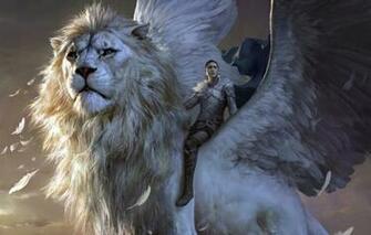 Wallpaper Girl Fantasy Armor Wings Lion Feathers Artwork